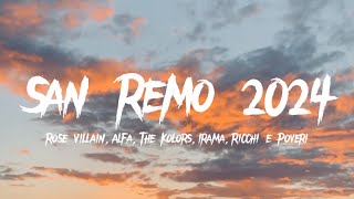 The Best of San Remo 2024 (Lyrics) - Rose Villain, Alfa, The Kolors, Irama, Ricchi e Poveri