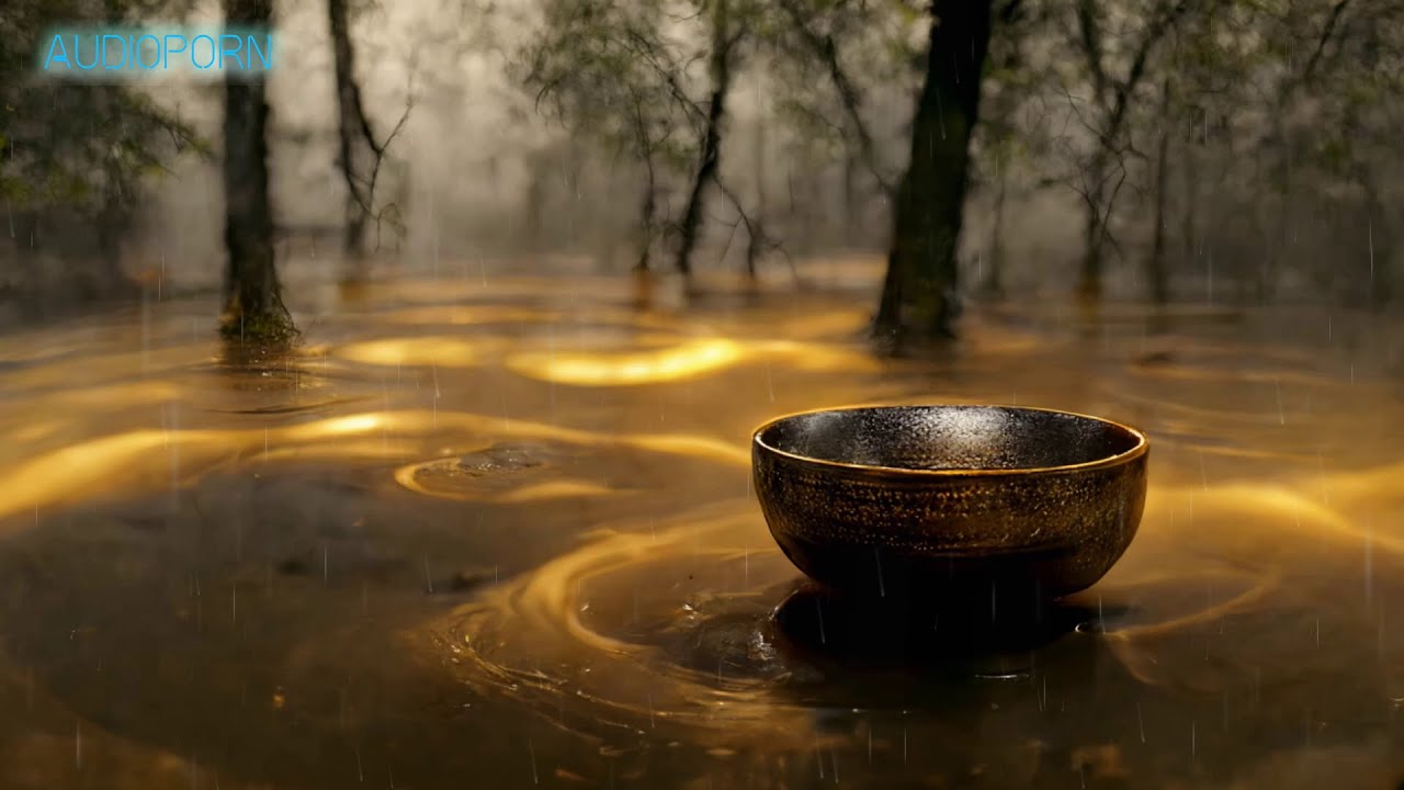 ASMR Tibetan Singing Bowl, Rain Sticks and Sounds of Rain for Sleep and ...