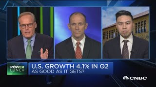 Is 4.1 percent Q2 GDP sustainable?