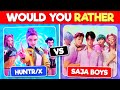 Would You Rather KPOP DEMON HUNTERS ???? HUNTR/X vs Saja Boys