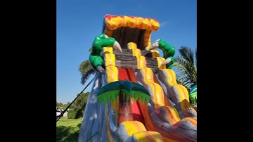 T-Rex water slide.