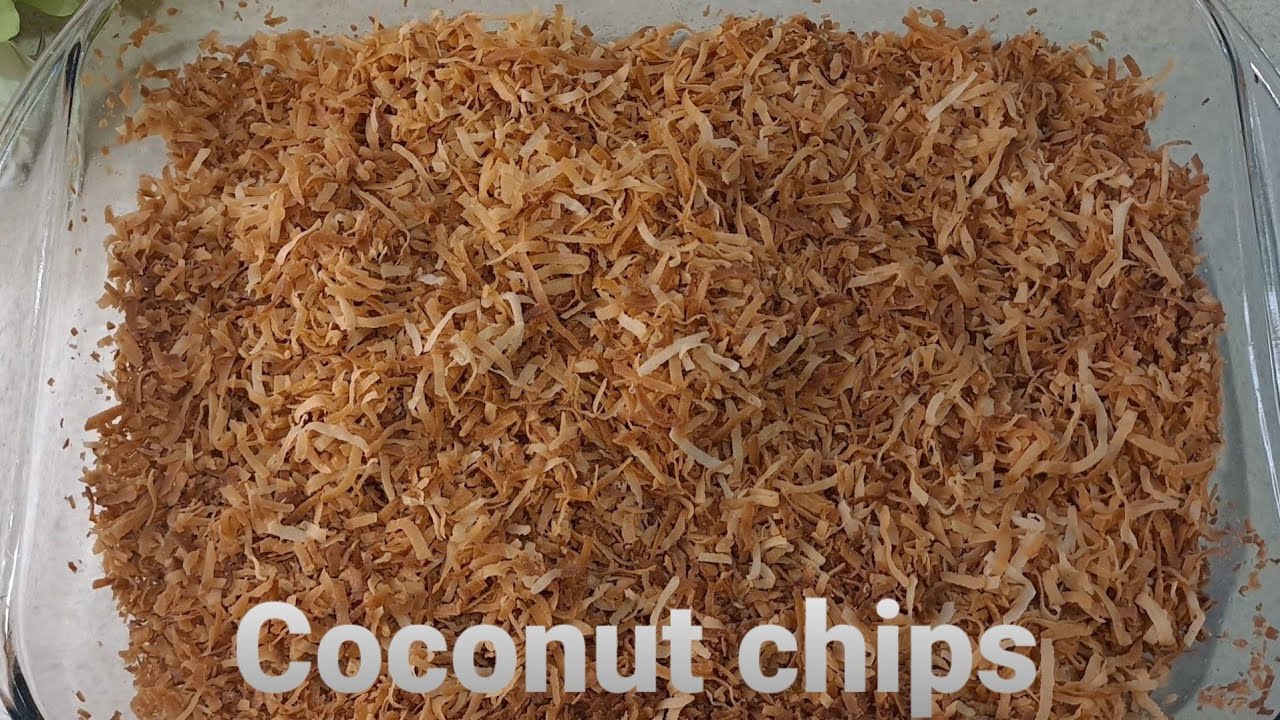How to Make Coconut Chips Recipe  DIY Coconut Sweetened Flakes  Healthy Homemade Snack