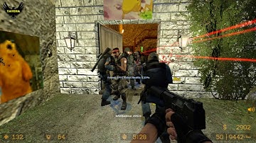 ZOMBIE ESCAPE ROUND ON COUNTER-STRIKE: SOURCE, map: ze_Pirates_port_Royal, Level 4, CSS