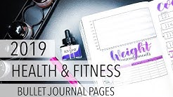 2019 Health & Fitness Bullet Journal Pages