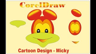 CorelDRAW Tutorial For Beginners (Cartoon Design)