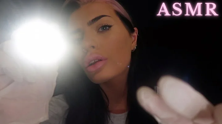 ASMR Inspecting Your Face 🔦 (up-close face touching, latex gloves, personal attention)