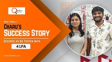 Charu Dubey’s Inspiring Journey with QSpiders 🎯 | 4 LPA Success Story