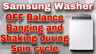 How to Fix Samsung Washer OFF Balance | Shaking and Banging on Sides | Model #WA54R7200AW/US by DIY Repairs Now 44,118 views 9 months ago 20 minutes