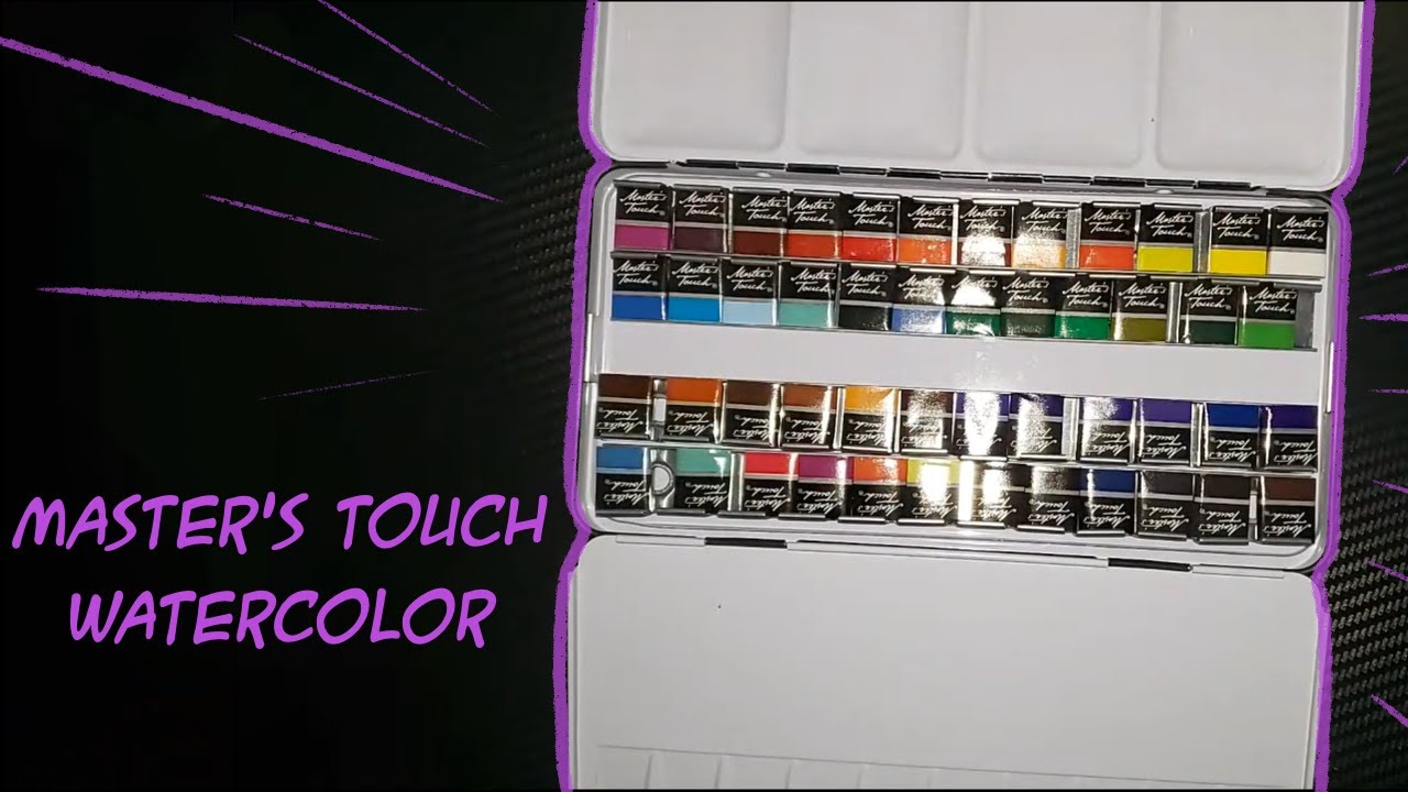My First Fancy Looking Watercolors! Master's Touch Watercolors YouTube