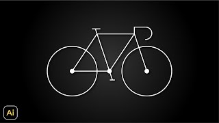 Drawing Bike Icon | Adobe Illustrator Tutorials