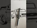 Drawing Car Mustang 
