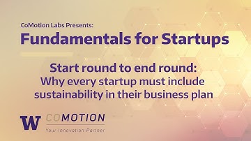 Fundamentals for Startups: Why every startup must include sustainability in their business plan