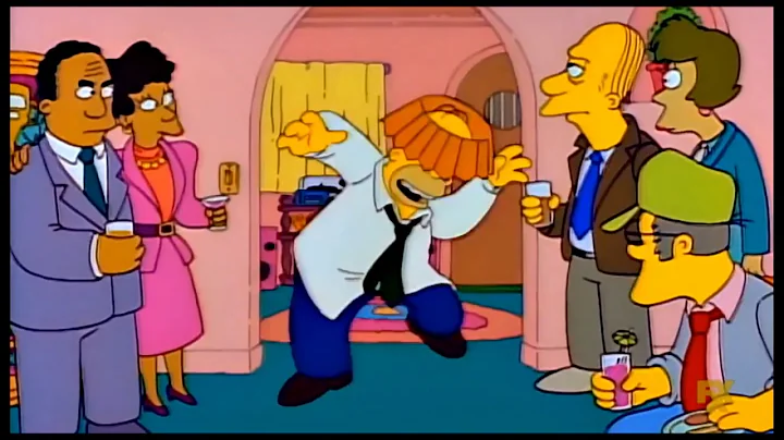 The Simpsons: Homer gets drunk on his own Party [C...