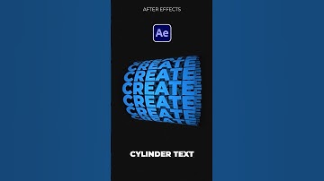 Make This Sleek Rotating Cylinder Text in After Effects | Tutorial