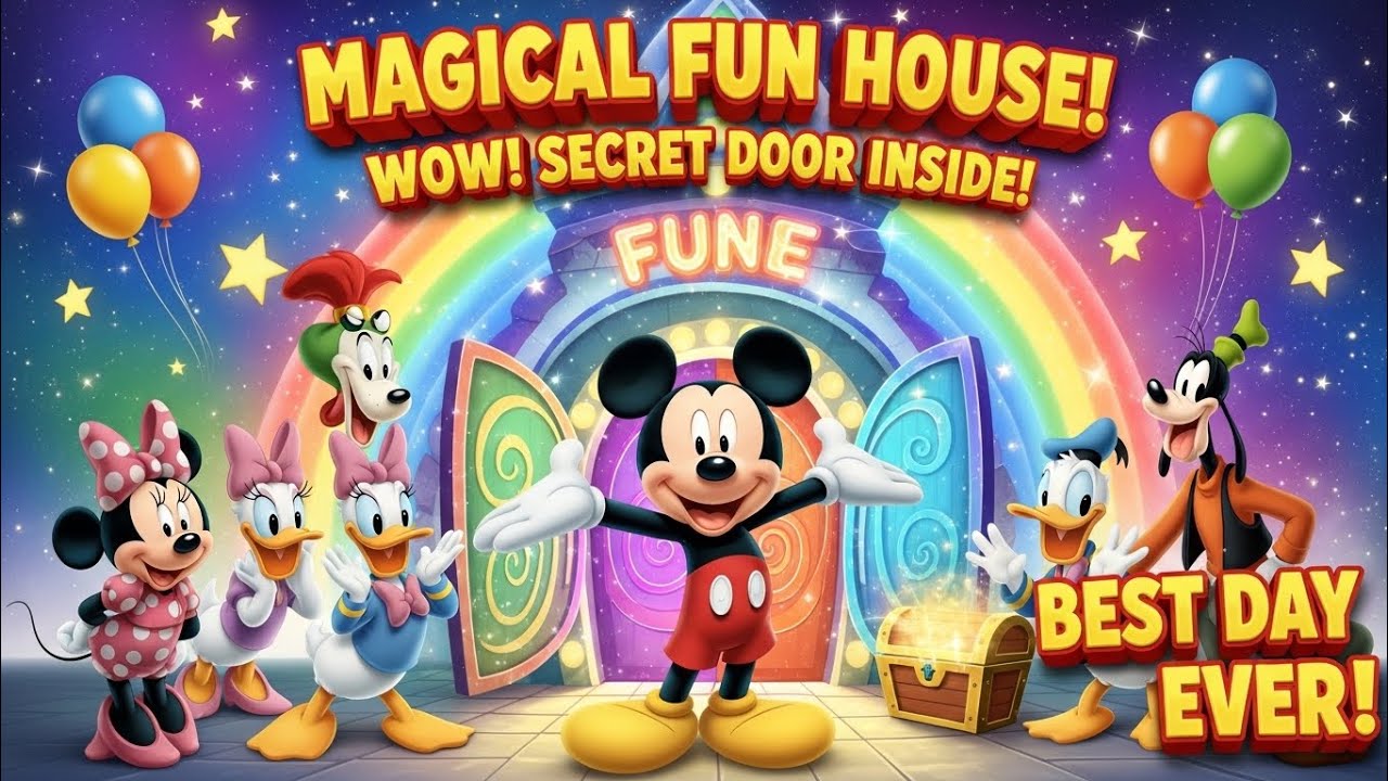 Mickey Mouse Fun House Adventure | Magical Fan House Party with Friends!
