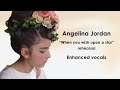 ANGELINA JORDAN (12) &quot;When you wish upon a star&quot; - ENHANCED VOCALS 🎶 Intimate Rehearsal 🌹🌹🌹