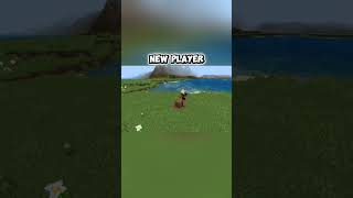 New player😄 Old player😈☠️ #minecraft #minecraftshorts #shorts