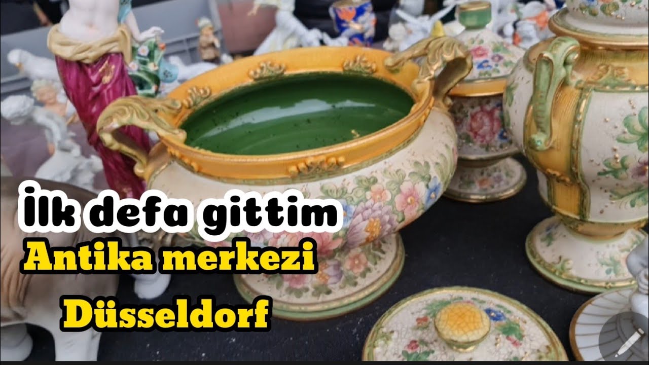 Almanya'nın en büyük antika pazarına gittim #düsseldorf#deutschland#türkiye#antika#bitpazarı#trödel