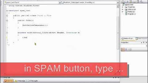 c# spam tutorial