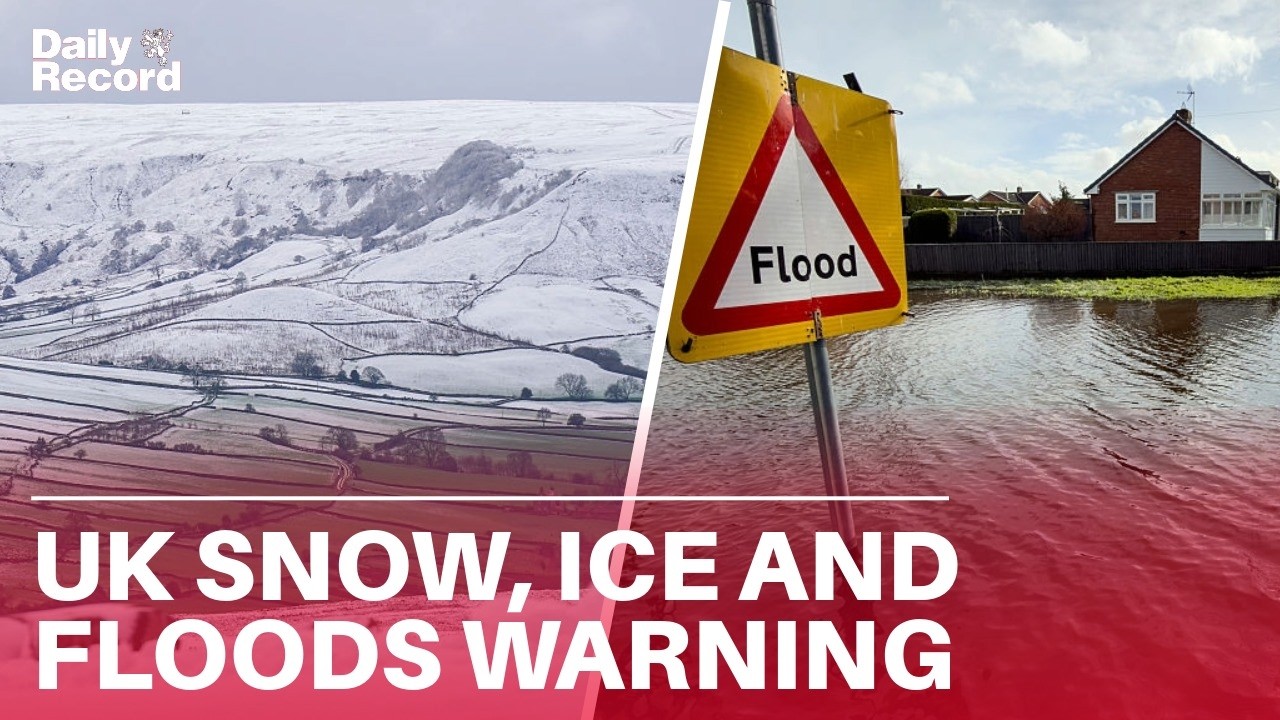 UK snow and ice warning in force as 70 areas across the country ...