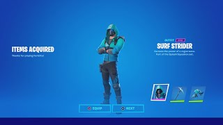 How To Get The Fortnite SPLASH DAMAGE BUNDLE (Fortnite X Intel SURF STRIDER Skin Gameplay & Review)