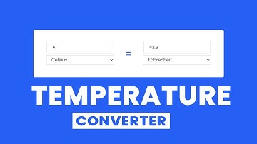 Temperature Converter App using Javascript - Javascript Temperature Coverter @codingscape