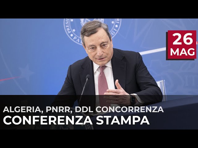 Conferenza stampa Draghi.