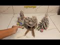 Miniature 6 मुह वाला चूल्हा बनाना सीखे 🫕 | Miniature clay kitchen set | Miniature clay tree and gift