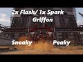 Crossout Gameplay - 2x Flash/Spark Griffon hover by Psycho