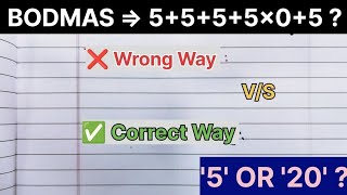 "Stop Solving Math WRONG! 🛑 Master the BODMAS Rule in 60 Seconds"