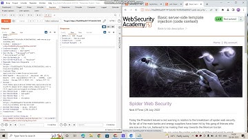 Basic server side template injection code context