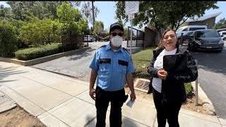 Security guard triggered quick try’s to stop us from filming your on private property !!!