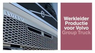 Job Werkleider Productie Mv Bij Volvo Group Truck Operations