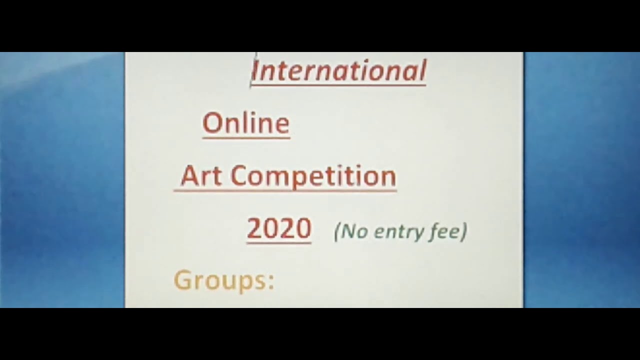 International Online Art Competition, 2020