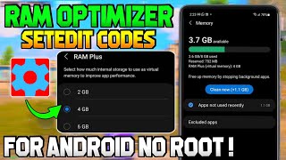 Ram Optimizer With SetEdit Codes !! No Root | Optimize Memory & Fix Lag !! screenshot 5
