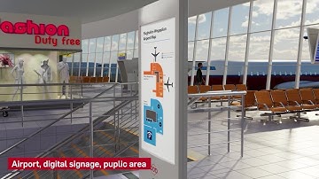 JOB AMFE digital signage in the public sector - animated video showing how it works