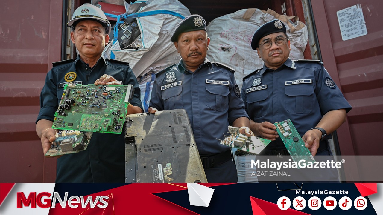 Kastam Pahang Tumpaskan Sindiket Seludup Lapan Kontena e-Waste Bernilai RM2.15 Juta!