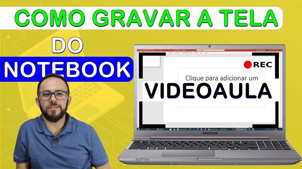 COMO GRAVAR A TELA DO NOTEBOOK - gravação de vídeo aula - YouTube