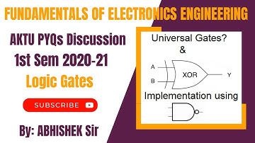 Ex-OR gate implementation | Fundamentals of Electronics Engineering | AKTU B.Tech First Year
