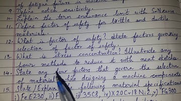 3rd year Diploma - Design of Machine elements - Chapter 1: Introduction to Design - Question Bank