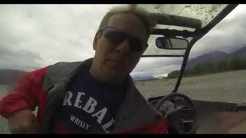 Rzr RS1 7-1-18 jims creek run to Exit Glacier, part 1a, no helmit