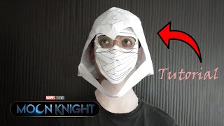 DIY Marvel MoonKnight PAPER MASK |tutorial|