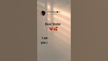 Thumbnail of Dear sister 💓🥰 #shorts #faketweet #aesthetic #sister