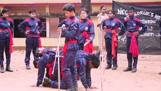 STREET PLAY  ANTI DRUG AWARENESS CAMPAIGN  NATIONAL CADET CORPS (ARMY WING) ST GEORGES HS PARATHODE