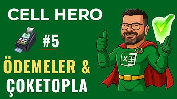 Excel Ödemeler-Tahsilatlar Tablosu: ÇOKETOPLA (SUMIFS) | Temel Excel Eğitimi — CELL HERO #1