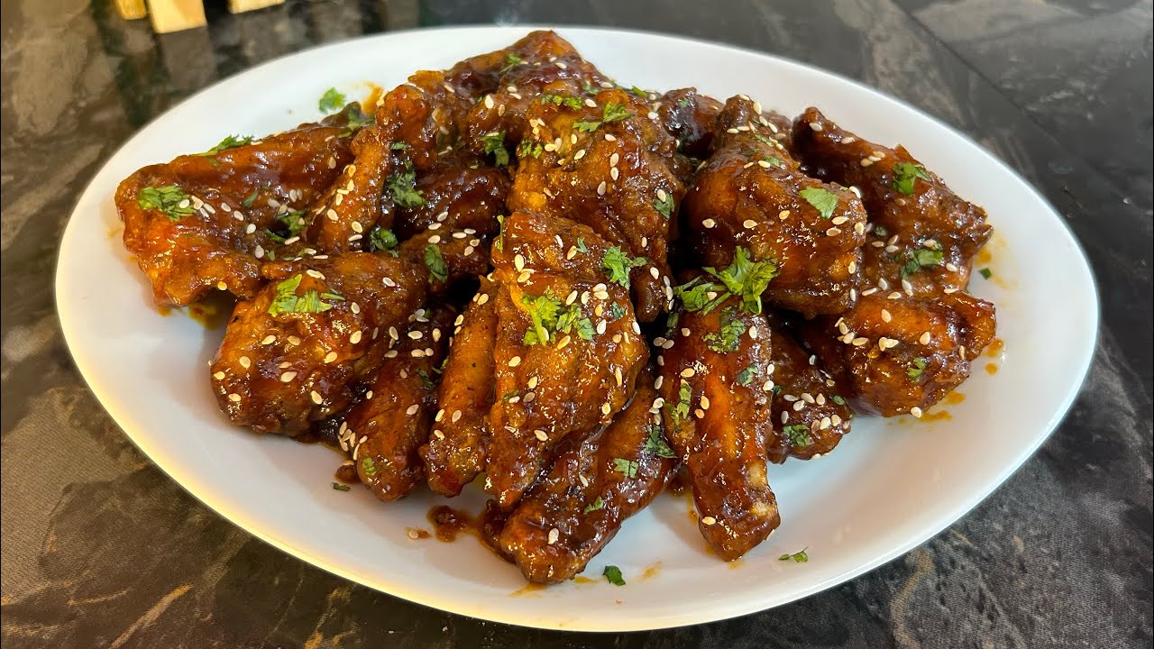 BBQ Chicken Wings Recipe Honey BBQ chicken wings recipe YouTube