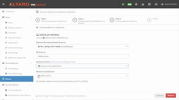 How to Recover a Full VM Restore with Altaro VM Backup