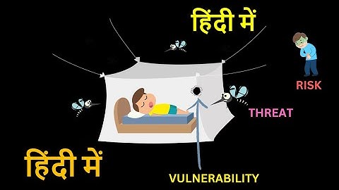 Difference in VULNERABILITY vs THREAT vs RISK | [ HINDI ]
