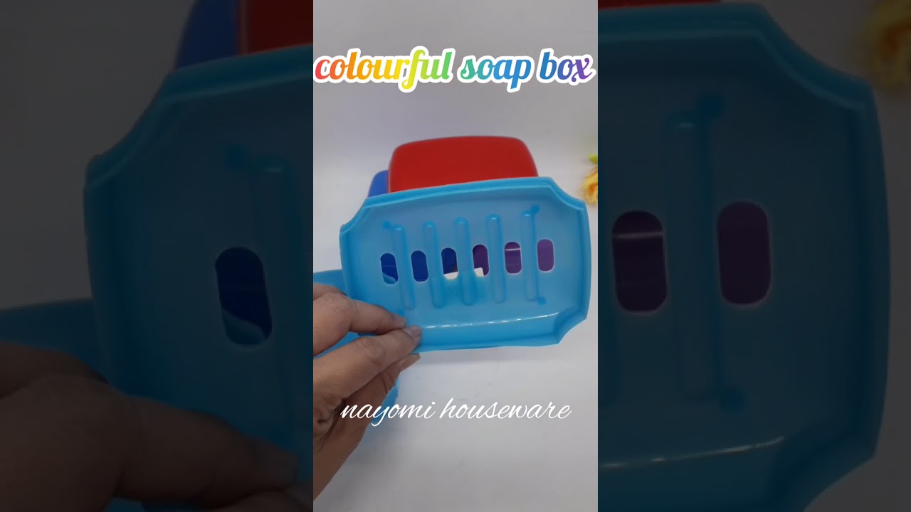 1 Piece Of Multicolour Plastic Soap Box With Lids/Casing/Kotak Sabun For Bathroom