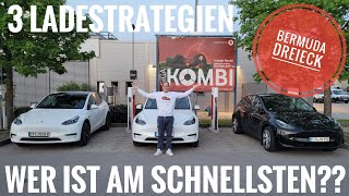 😲 Welche der drei Ladestrategien ist am schnellsten? Bermuda Dreieck im Tesla Model Y Standard Range